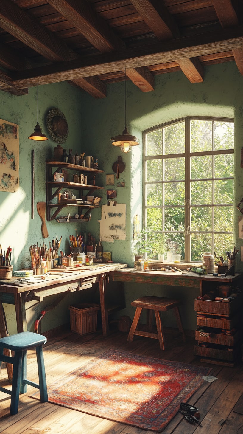 A rustic artist