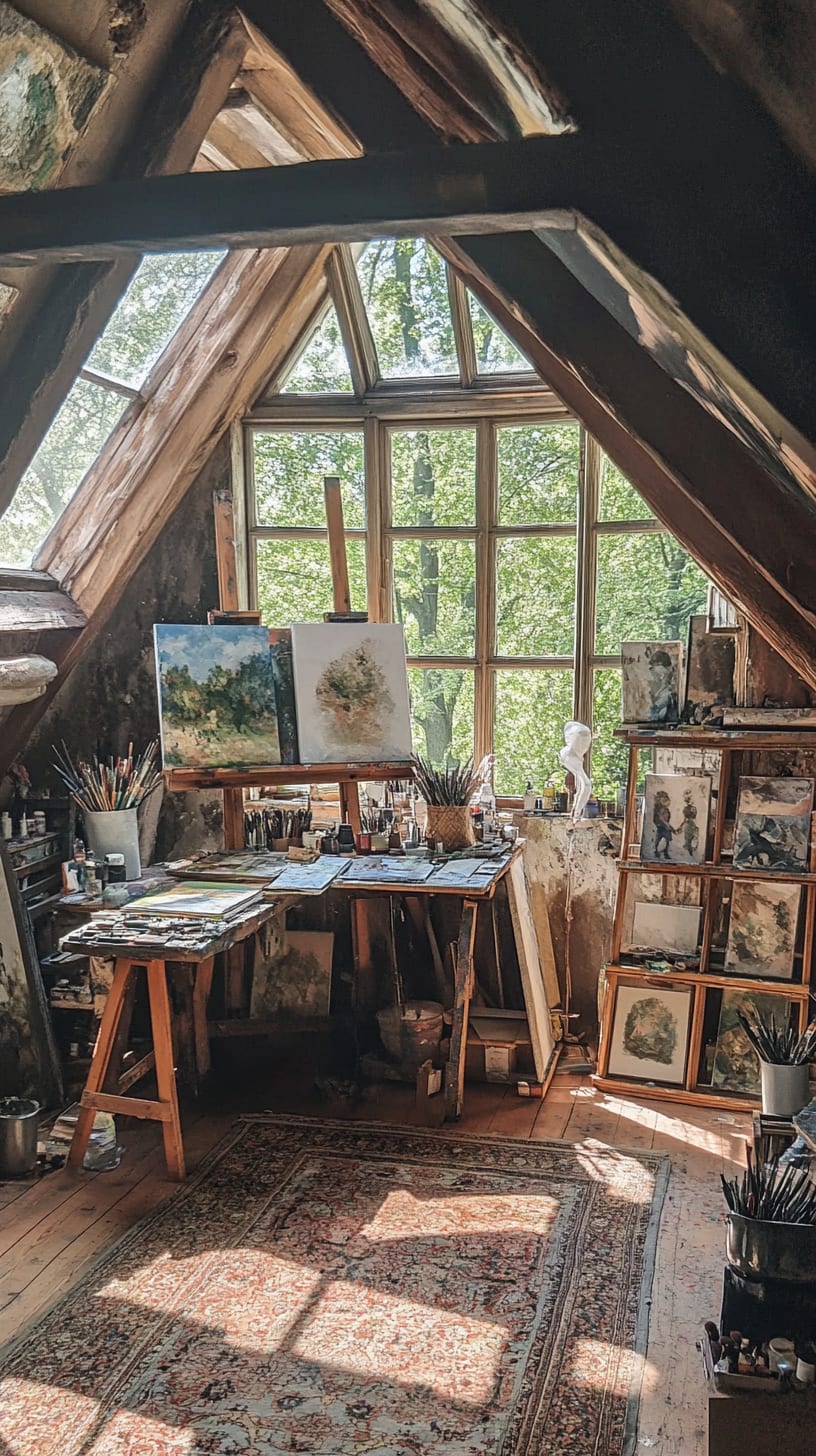 A cozy artist