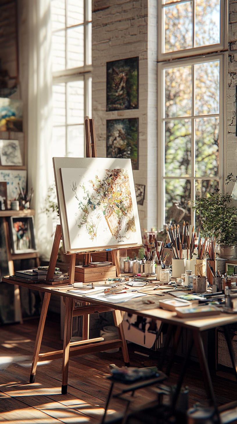 A cozy artist
