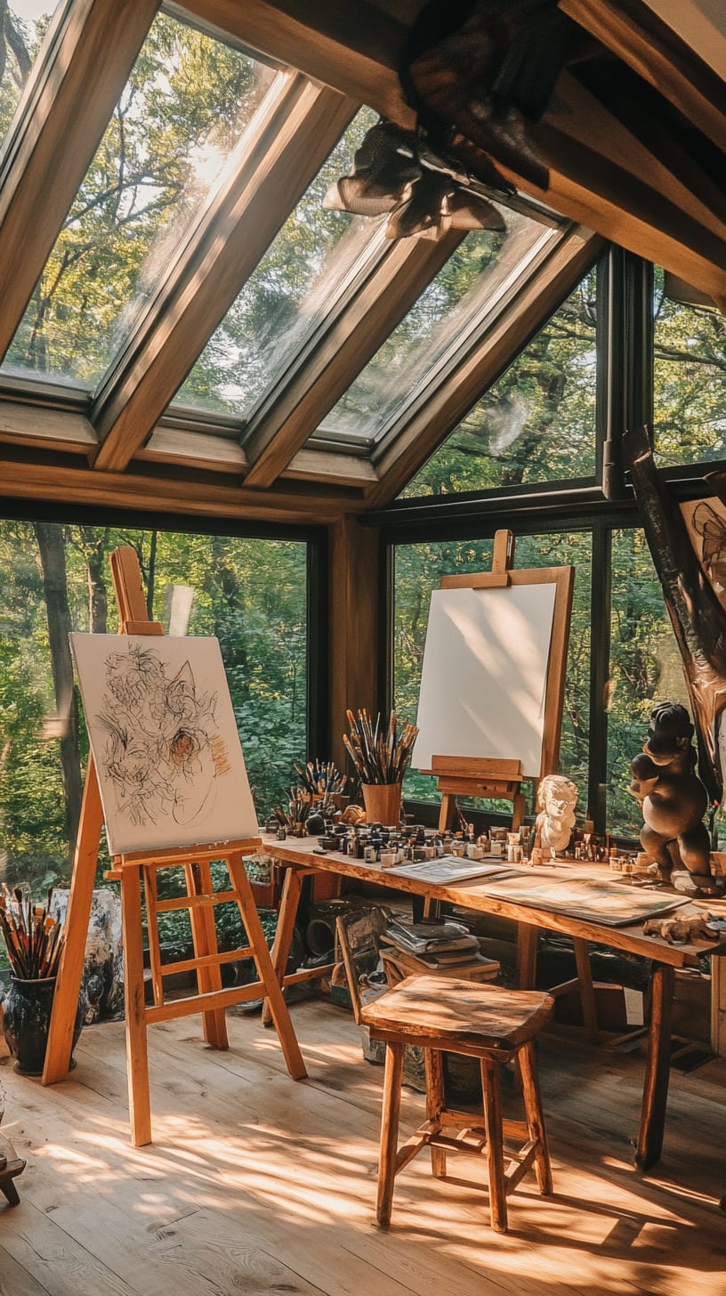 A cozy artist