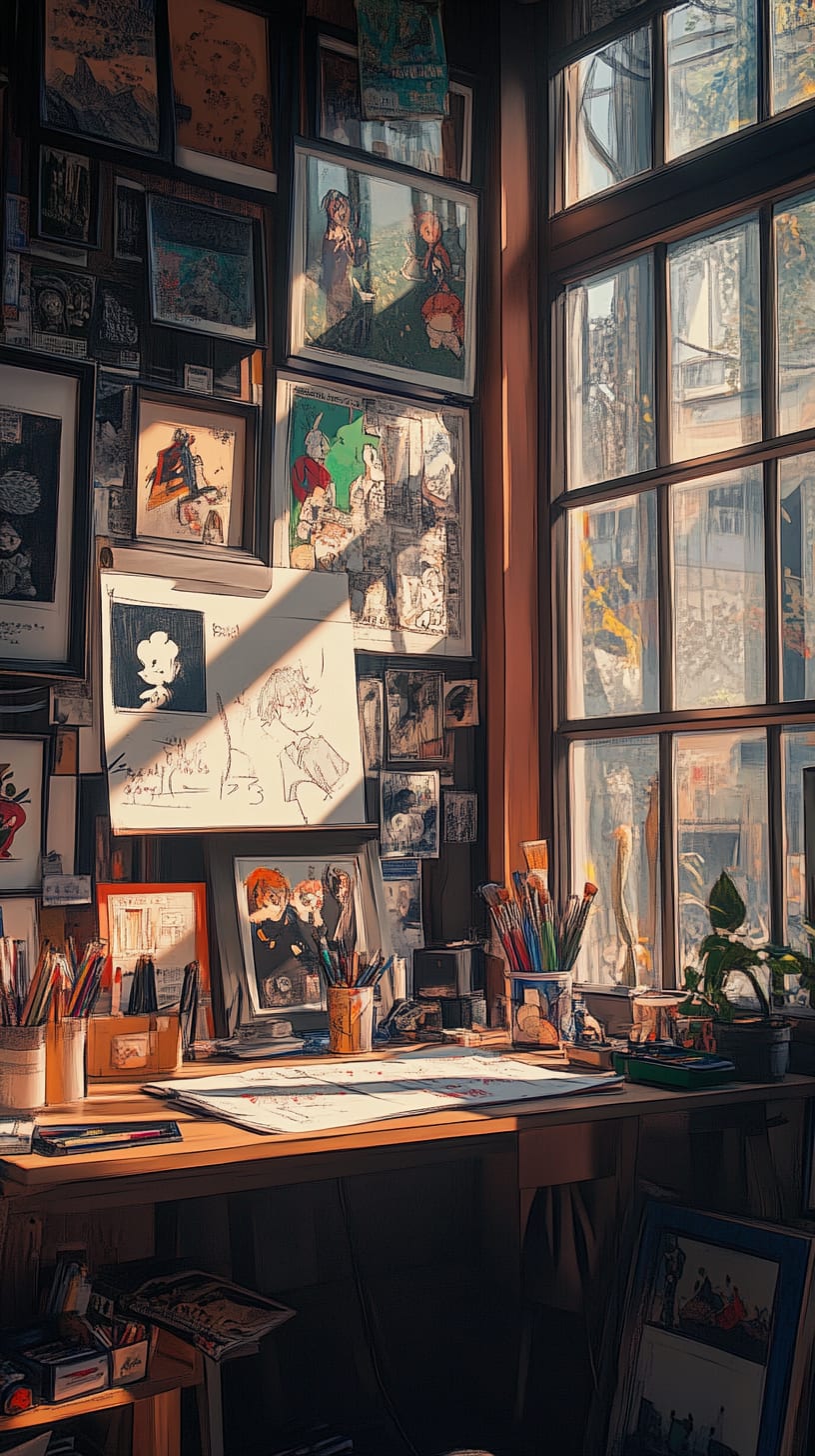 A cozy artist