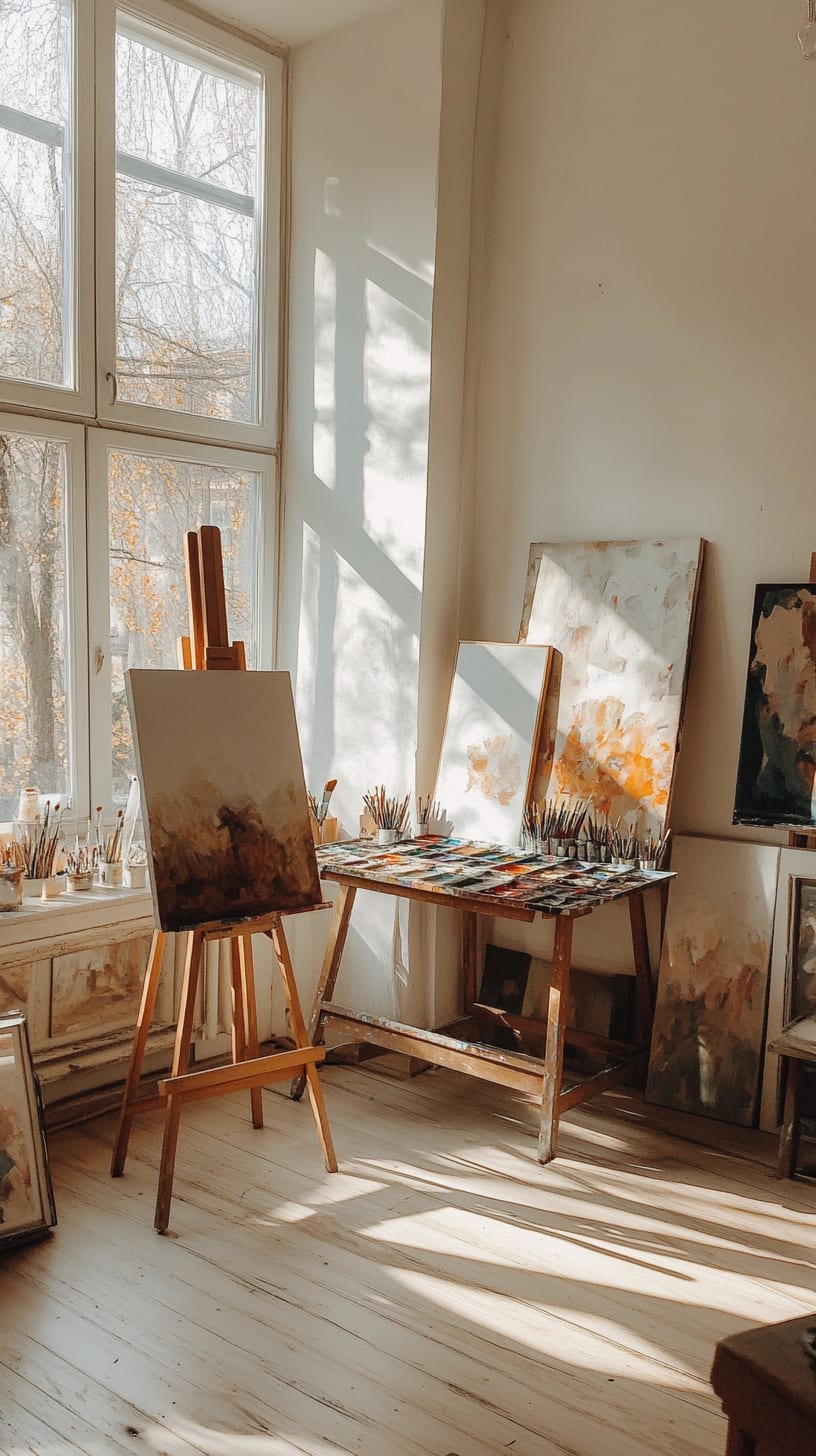 An inviting artist