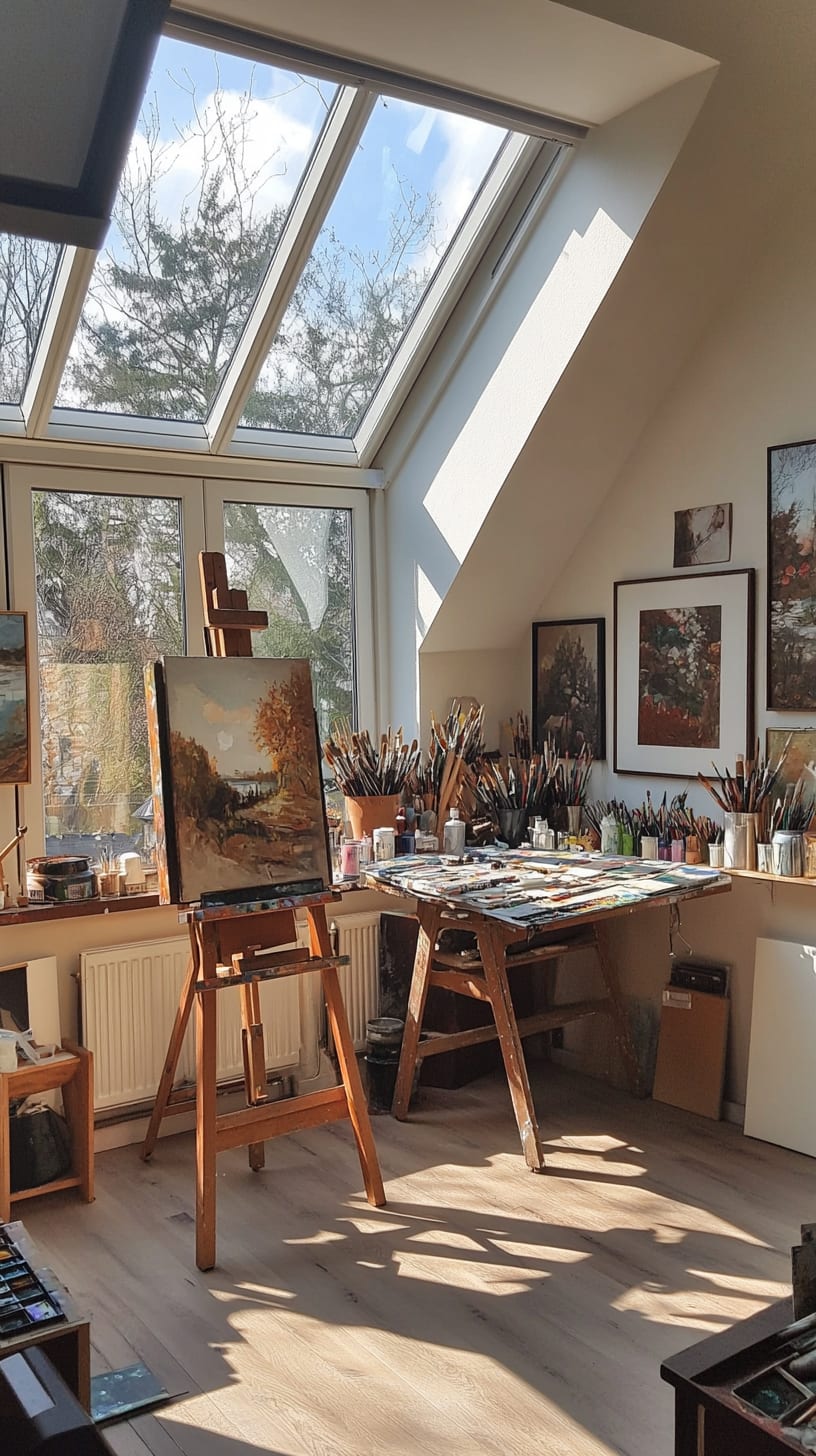 A light-filled artist
