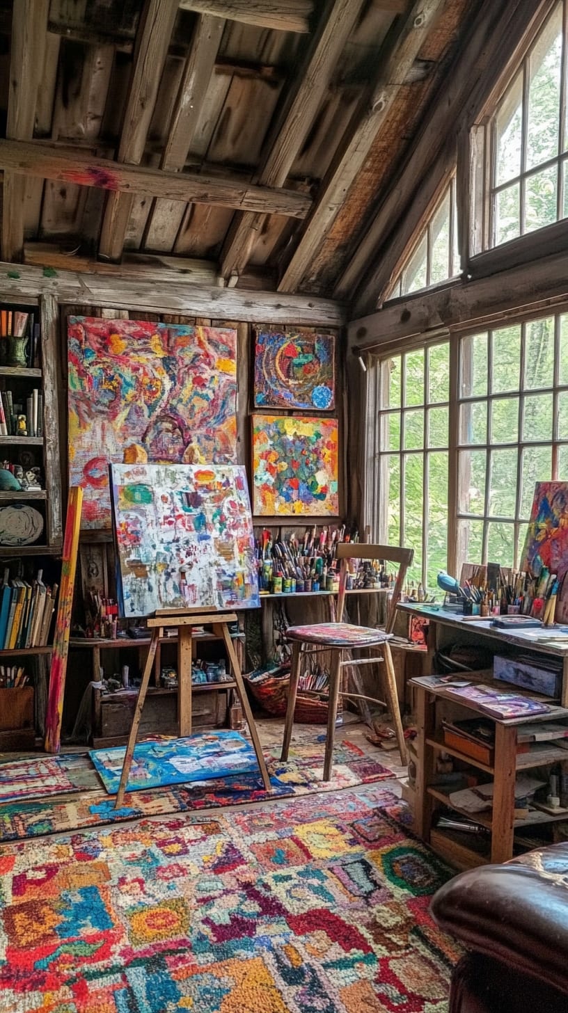 A cozy artist