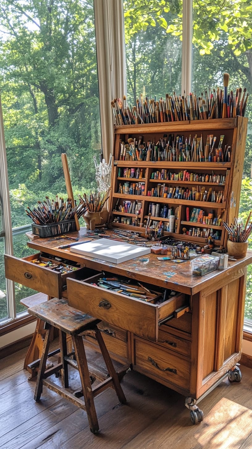 A cozy artist