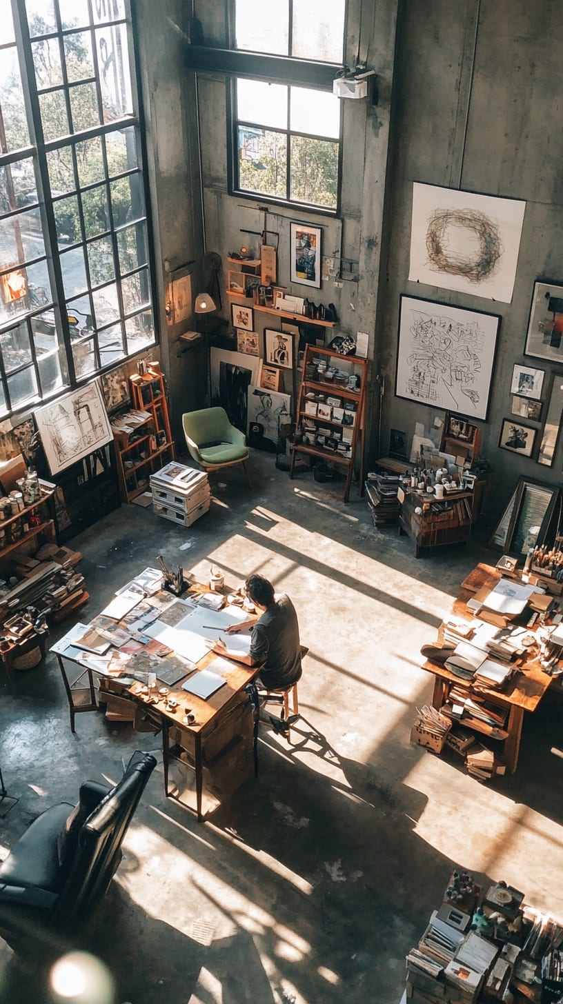 A spacious artist