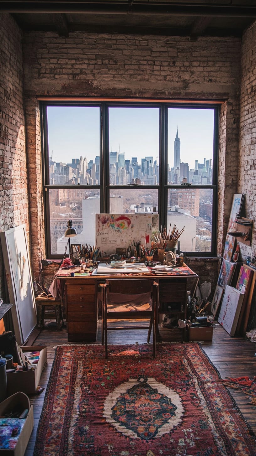 An inviting artist
