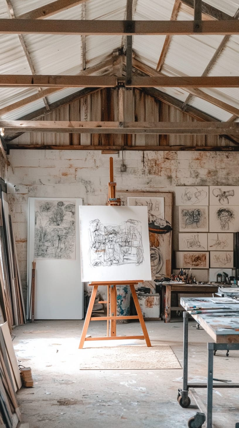 A rustic artist