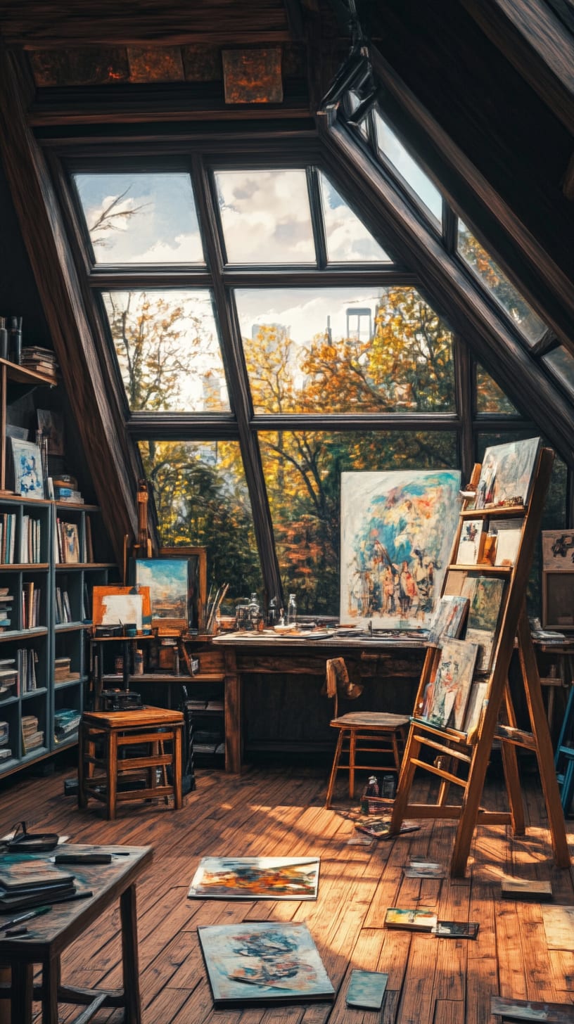 A cozy artist