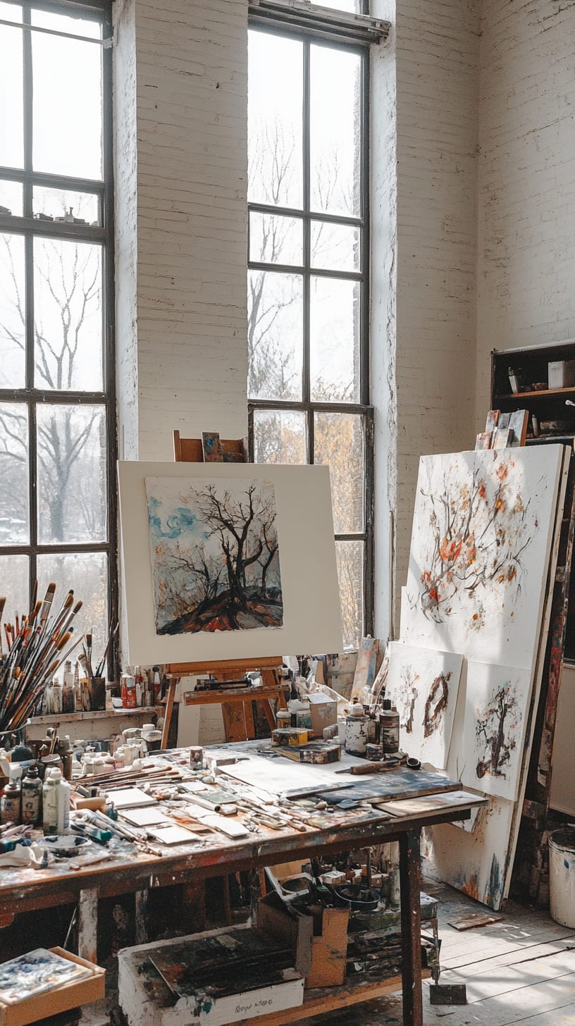A bright and airy artist