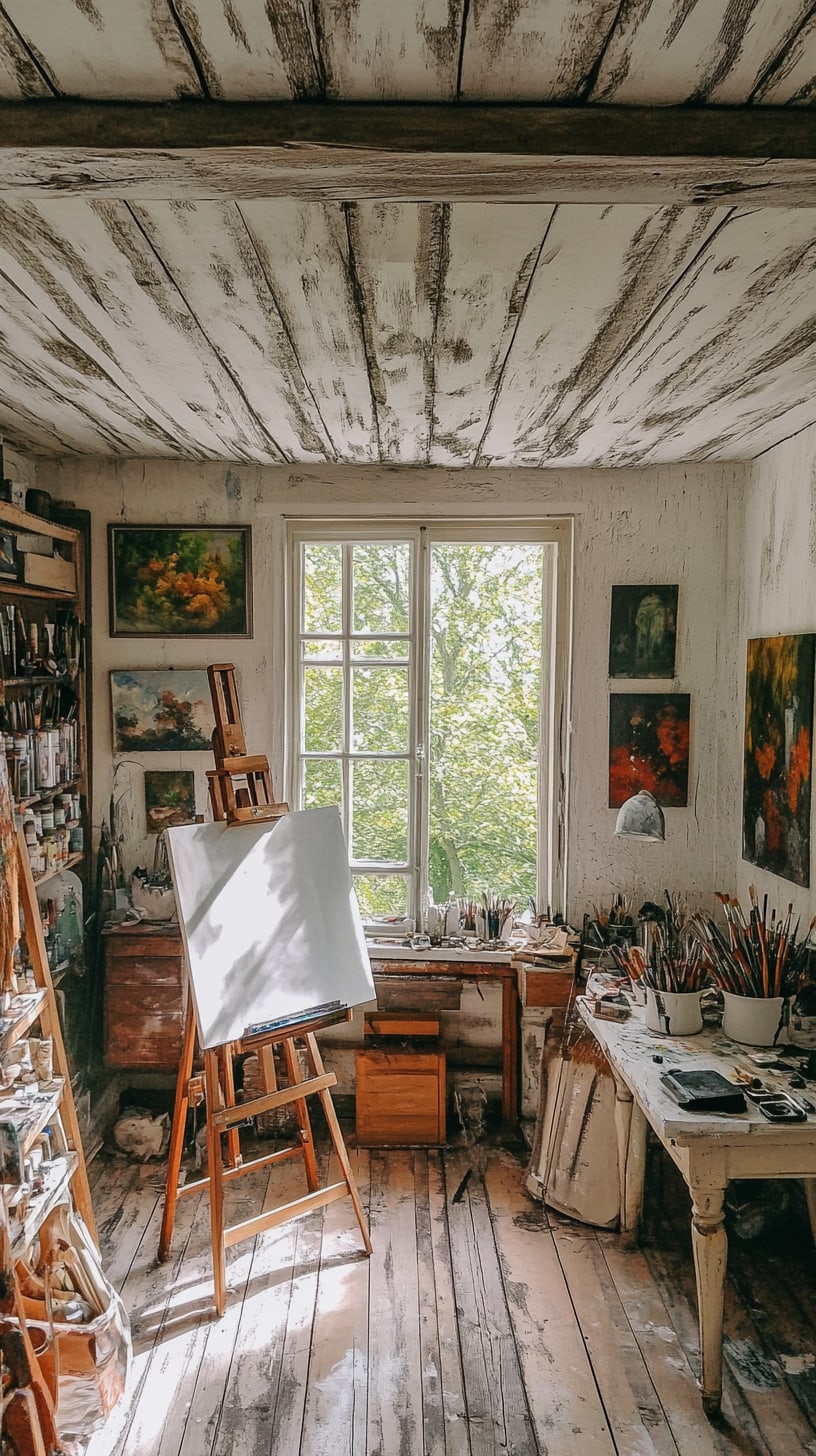 A cozy artist