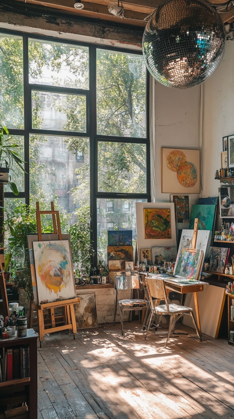 A cozy artist