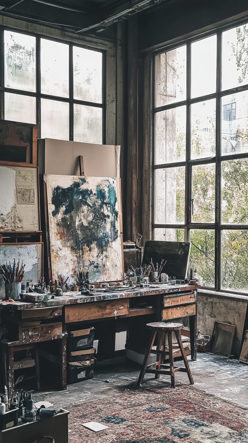 A rustic artist