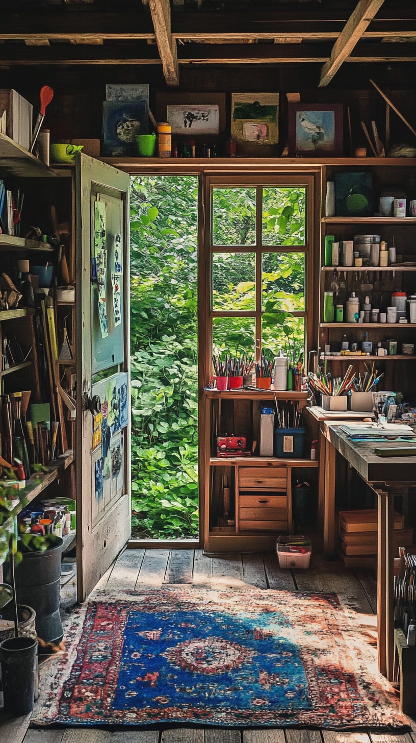 A rustic artist