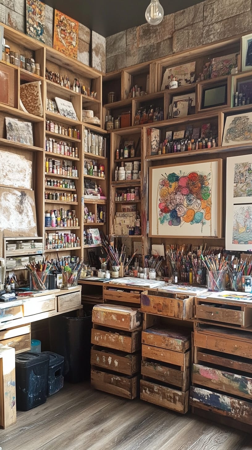 A cozy artist