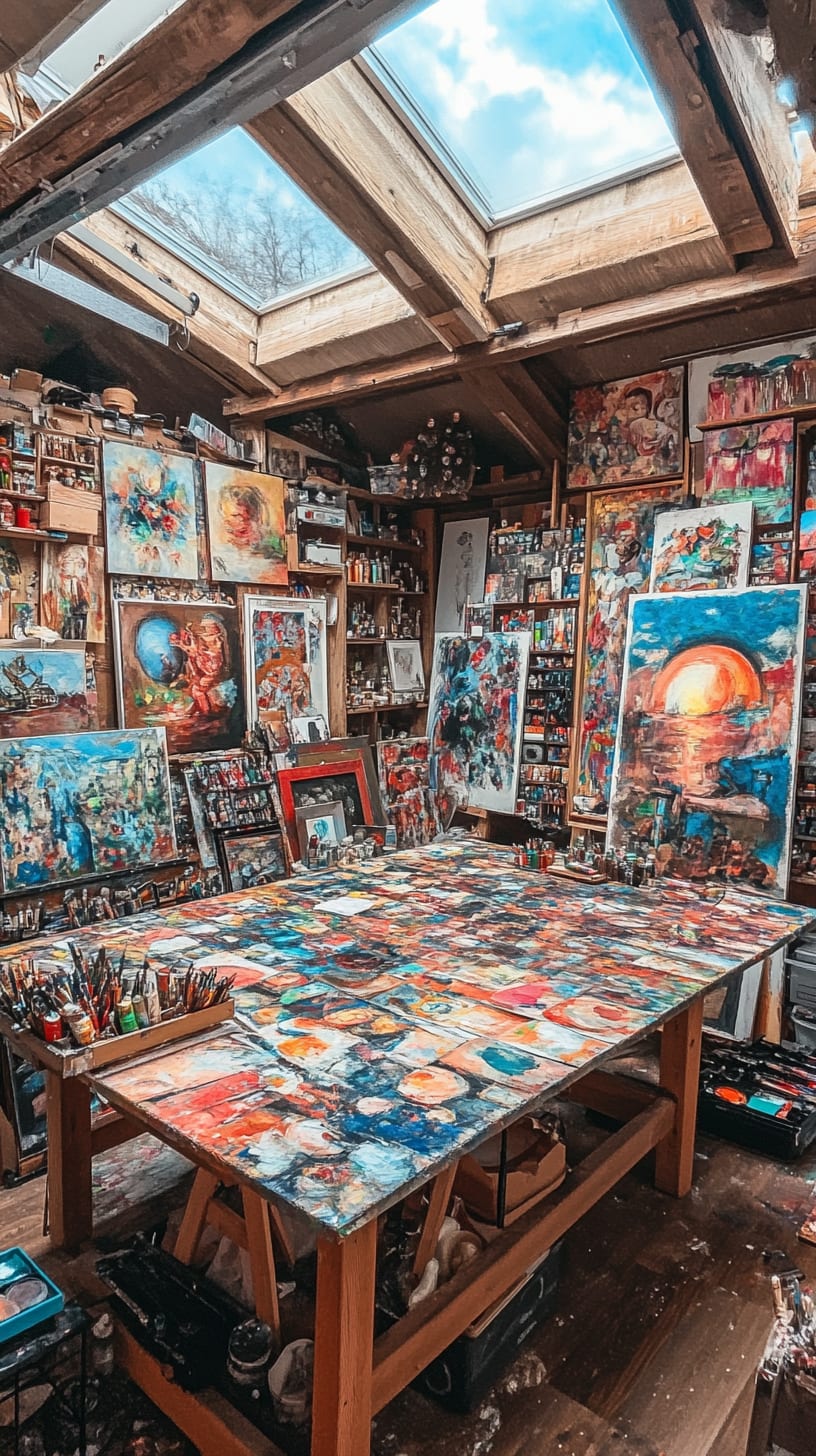 A cozy artist