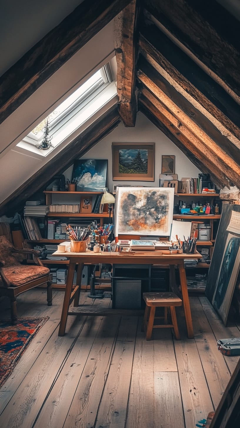 An inspiring attic artist