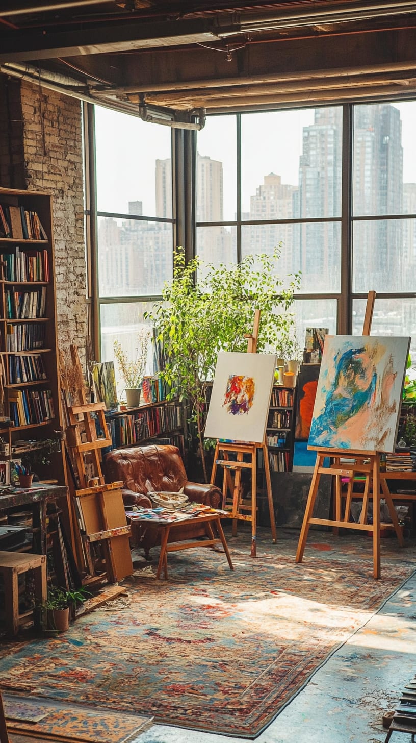 A cozy artist