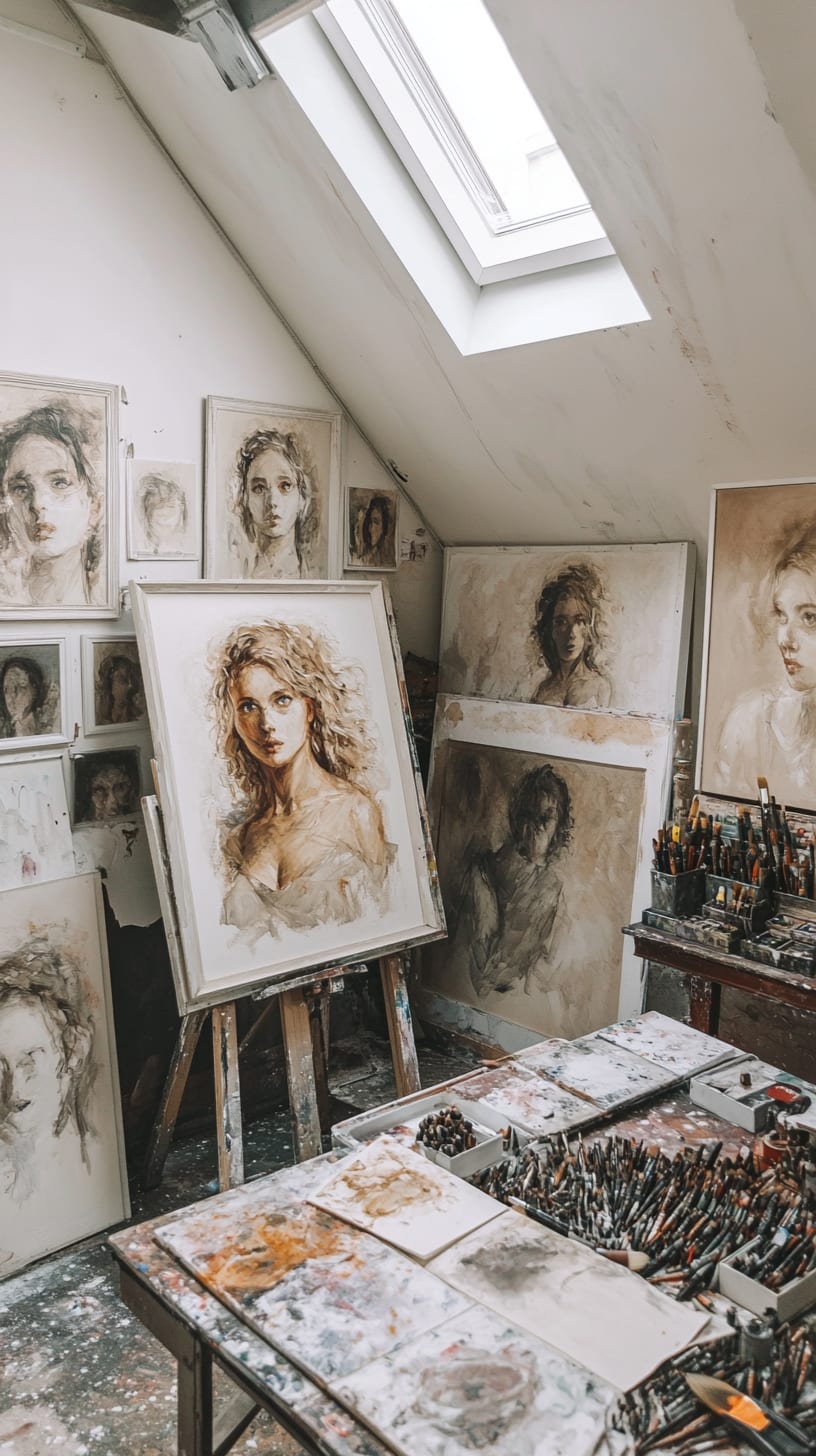 A cozy artist