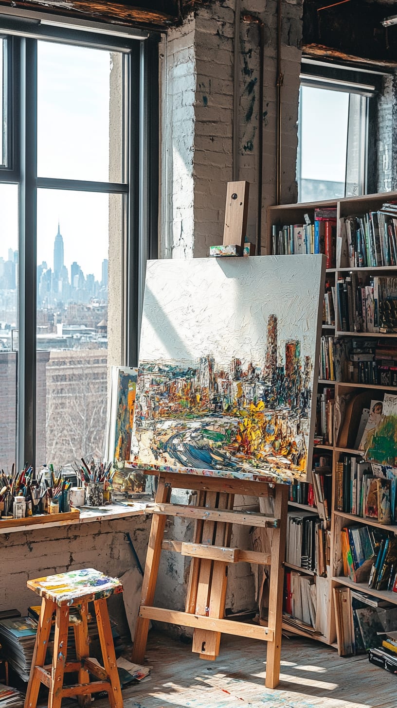 An inviting artist