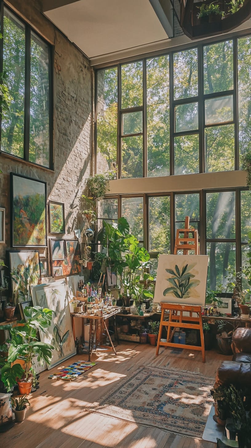 A bright and inviting artist